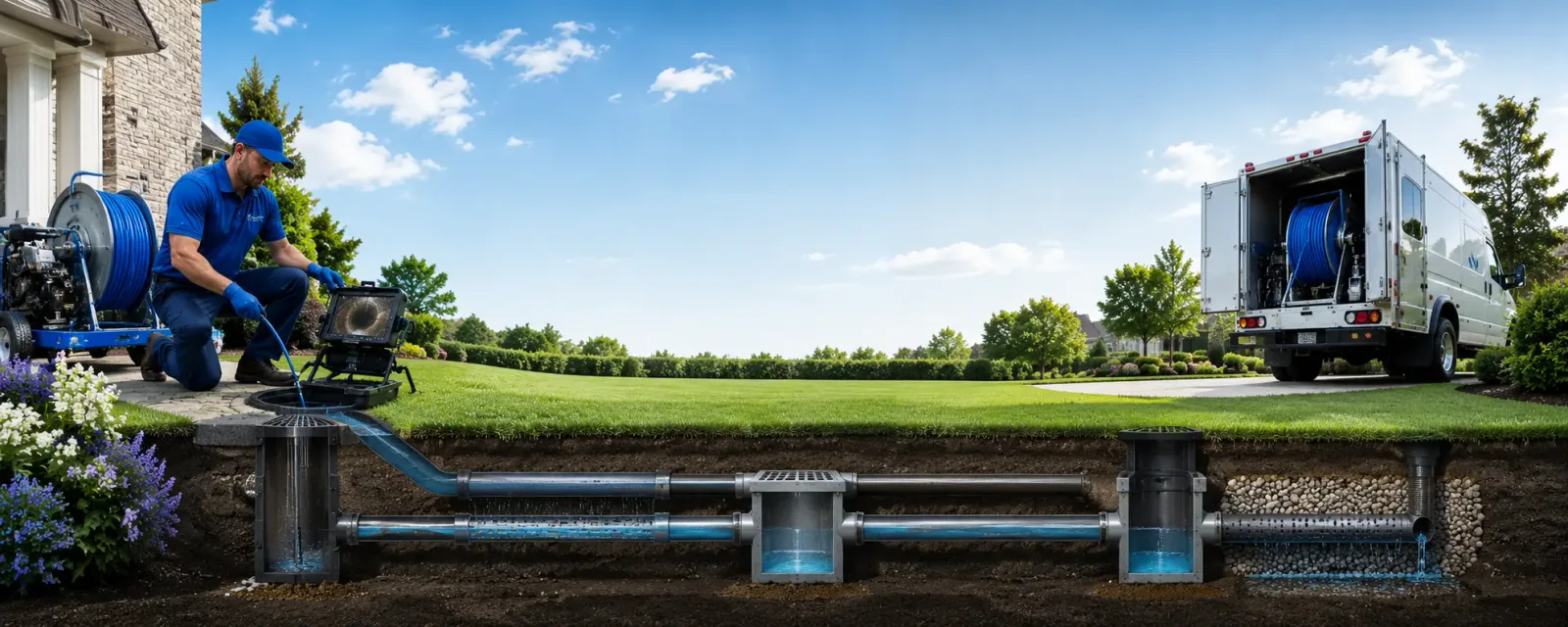 Outdoor drain cleaning information for Upper Tract, WV